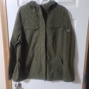 Olive Green Hooded Women's Jacket